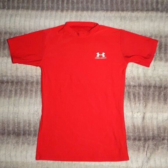 Under Armour Red Athletic Tee - Picture 1 of 5